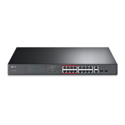 TP-Link TL-SL1218MP netwerk-switch Unmanaged Fast Ethernet (10/100) Power over Ethernet (PoE) Zwart - Afbeelding 2