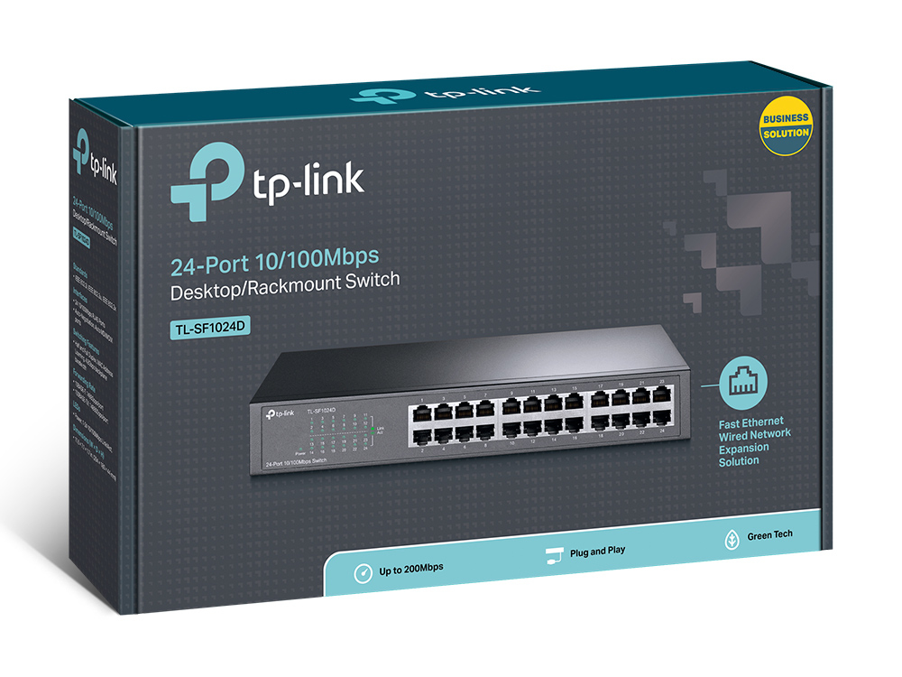 TP-Link TL-SF1024D netwerk-switch Unmanaged Fast Ethernet (10/100) Grijs - Afbeelding 5