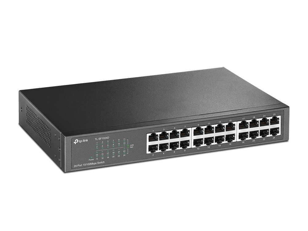 TP-Link TL-SF1024D netwerk-switch Unmanaged Fast Ethernet (10/100) Grijs - Afbeelding 3