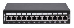 Intellinet Patchpaneel, Cat6a, FTP, 12-poorts, desktop, afgeschermd, 90° top-entry punch-down blokken, zwart - Afbeelding 4