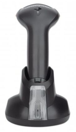 Manhattan Draadloze 2D handheld barcodescanner, scandiepte 250 mm, tot 80 m effectief bereik (line-of-sight), max omgevingslicht 100.000 lux (zonlicht), zwart, 3 jaar garantie - Afbeelding 5