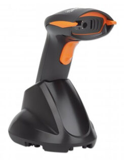 Manhattan Draadloze 2D handheld barcodescanner, scandiepte 250 mm, tot 80 m effectief bereik (line-of-sight), max omgevingslicht 100.000 lux (zonlicht), zwart, 3 jaar garantie - Afbeelding 3