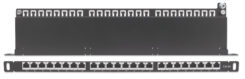 Intellinet Patchpaneel, Cat6a, FTP, 24-poorts, 19", 0,5U, afgeschermd, 90° top-entry punch-down blokken, zwart - Afbeelding 6