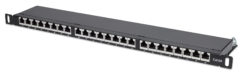 Intellinet Patchpaneel, Cat6a, FTP, 24-poorts, 19", 0,5U, afgeschermd, 90° top-entry punch-down blokken, zwart - Afbeelding 2