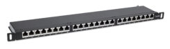 Intellinet Patchpaneel, Cat6a, FTP, 24-poorts, 19", 0,5U, afgeschermd, 90° top-entry punch-down blokken, zwart - Afbeelding 3