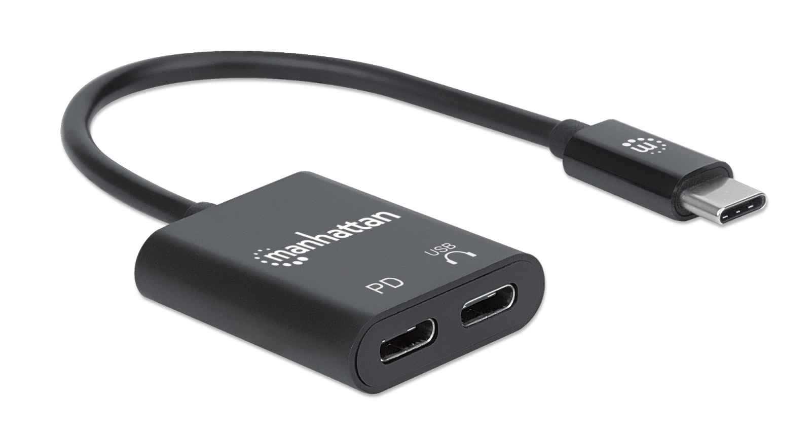 Manhattan 153348 laptop dock & poortreplicator Zwart - Afbeelding 3