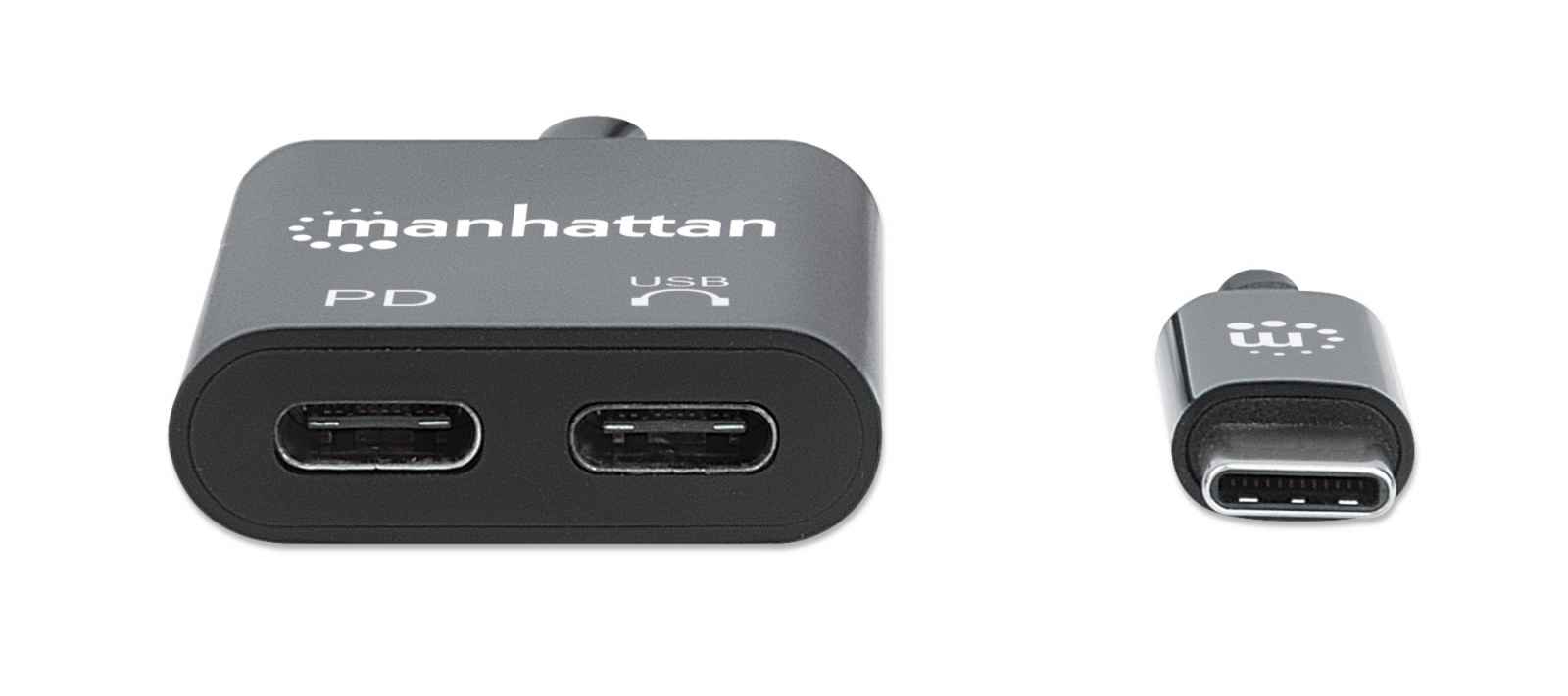 Manhattan 153348 laptop dock & poortreplicator Zwart - Afbeelding 4