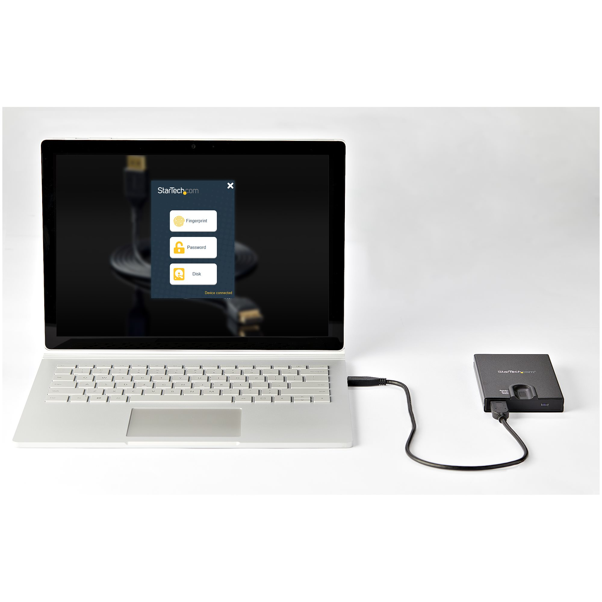 StarTech.com Versleutelbare externe hardeschijf behuizing vingerafdruk toegang voor 2,5" SATA - Afbeelding 7