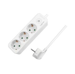 LogiLink LPS244 power uitbreiding 1,5 m 3 AC-uitgang(en) Binnen Wit
