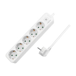 LogiLink LPS246 power uitbreiding 1,5 m 5 AC-uitgang(en) Binnen Wit - Afbeelding 2