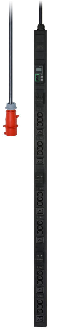 APC Easy PDU EPDU1232M, Metered, 0U, 32A, 400V, (18x)C13 & (6x)C19, IEC60309 32A 3Fase stekker - Afbeelding 2