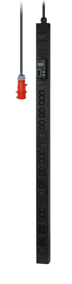 APC Easy PDU EPDU1216M, Metered, 0U, 16A, 400V, (21x)C13 & (3x)C19, IEC60309 16A 3Fase stekker