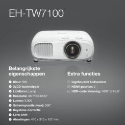 Epson EH-TW7100 4K PRO-UHD-projector, 3000 lumen, scherm van maximaal 500 inch - Afbeelding 11