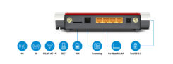 Box FRITZ! 6850 LTE draadloze router Gigabit Ethernet Dual-band (2.4 GHz / 5 GHz) 4G Wit - Afbeelding 3
