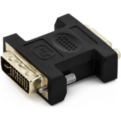 Techly IADAP DVI-8700T tussenstuk voor kabels DVI-I VGA Zwart - Afbeelding 3