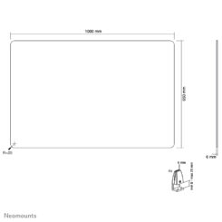 Neomounts NS-GLSPROTECT100 Veiligheidsscherm gehard glas - b 100 cm - Afbeelding 21
