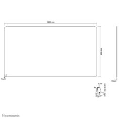 Neomounts NS-GLSPROTECT120 Veiligheidsscherm gehard glas - b 120 cm - Afbeelding 21