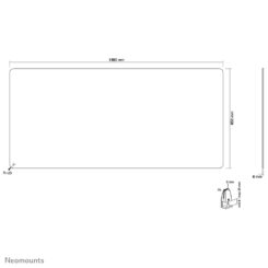 Neomounts NS-GLSPROTECT140 Veiligheidsscherm gehard glas - b 138 cm - Afbeelding 21