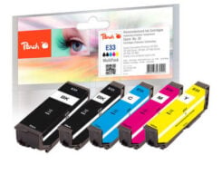 Peach 320141 inktcartridge 5 stuk(s) Compatibel Zwart, Chromatisch blauw, Roze, Geel - Afbeelding 2