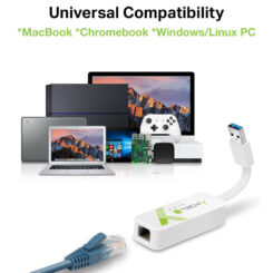 Techly IDATA USB-ETGIGA-3A netwerkkaart Ethernet 5000 Mbit/s - Afbeelding 7