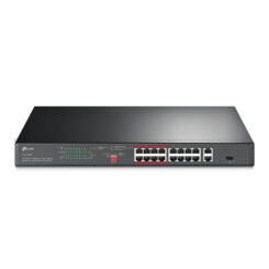 TP-Link TL-SL1218P netwerk-switch Unmanaged Gigabit Ethernet (10/100/1000) Power over Ethernet (PoE) 1U Zwart - Afbeelding 2