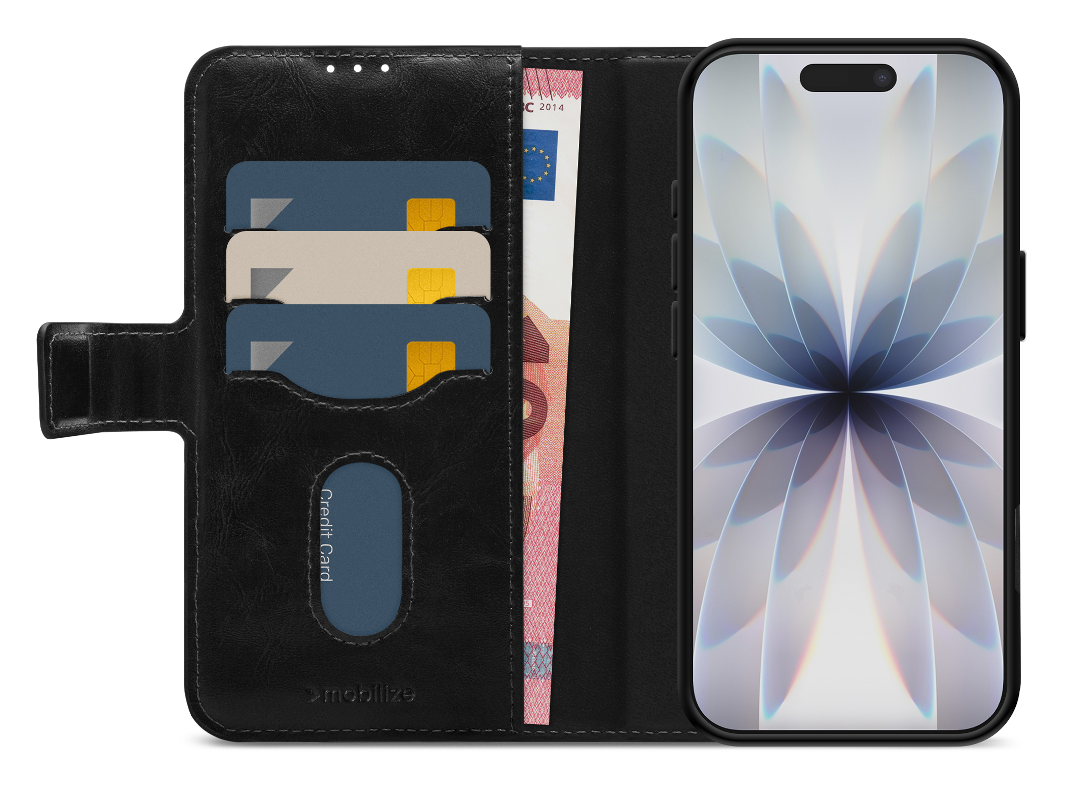 Mobilize 2in1 Magsafe Compatible Gelly Wallet Case Apple iPhone 17 Black