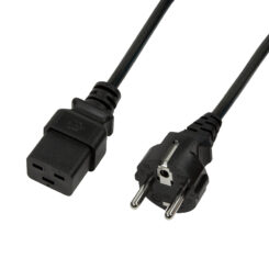 LogiLink CP151 electriciteitssnoer Zwart 1 m CEE7/7 IEC C19 - Afbeelding 2