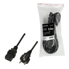 LogiLink CP153 electriciteitssnoer Zwart 3 m CEE7/7 C19 stekker - Afbeelding 6