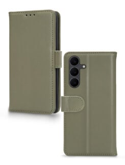 Mobilize Premium Gelly Wallet Book Case Samsung Galaxy S25 FE Green