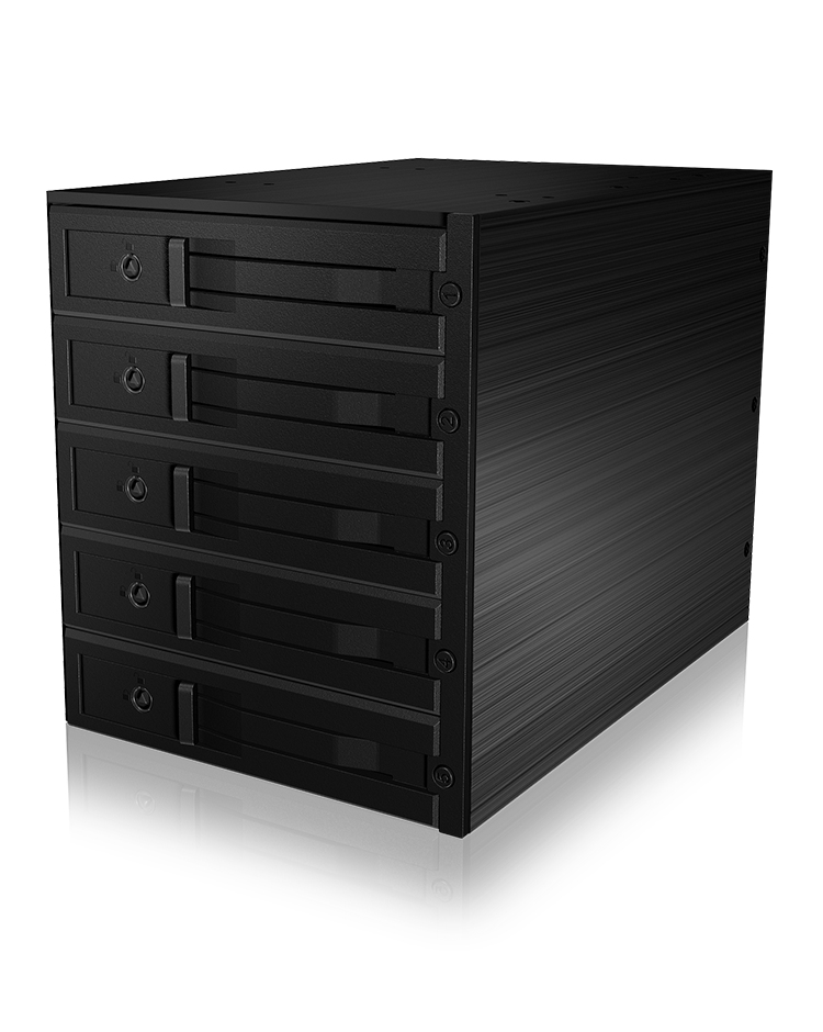 ICY BOX IB-565SSK 3x 5,25" Opslagschijflade Zwart - Afbeelding 5