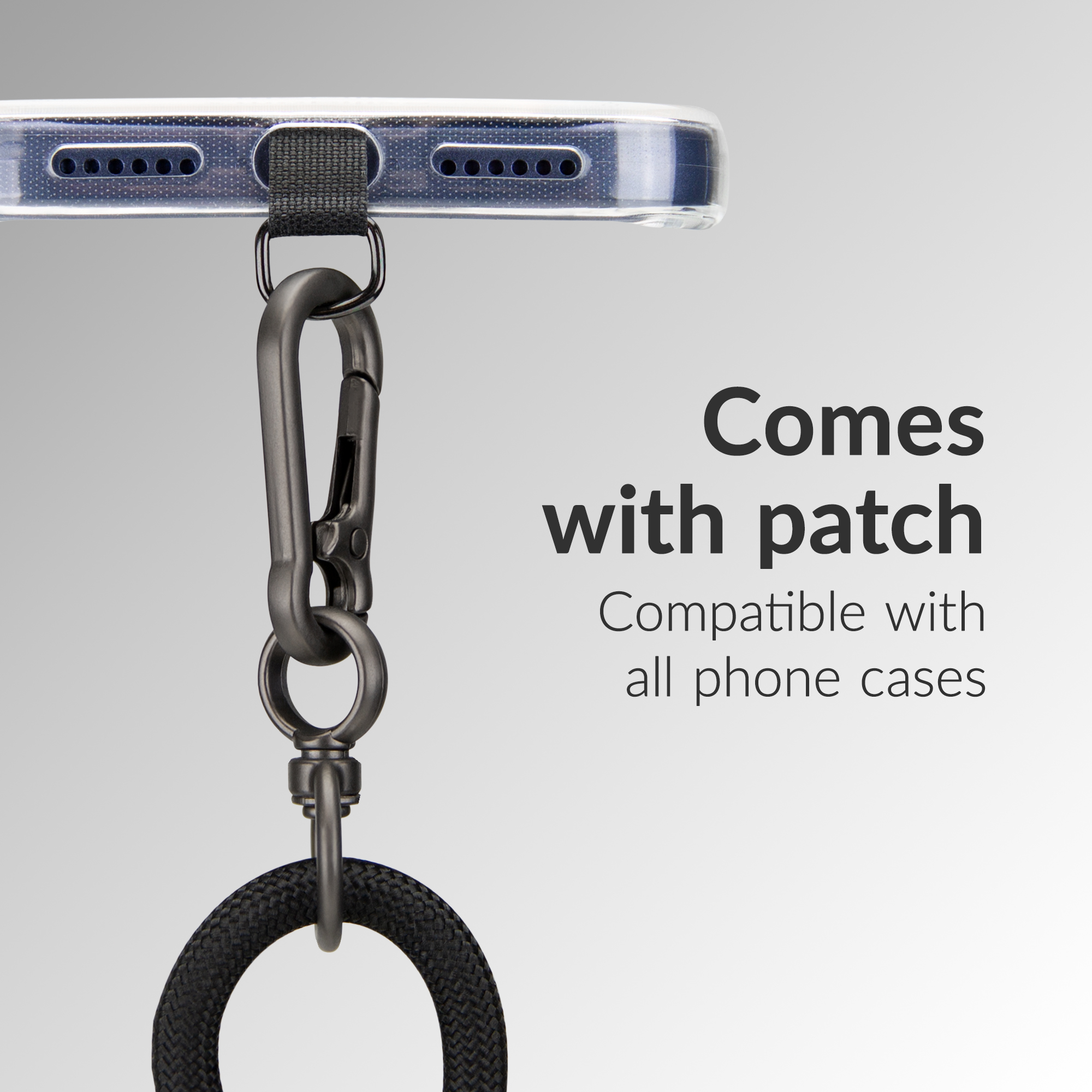 Mobilize Lanyard Nylon Cable - USB-C to USB-C - 1.85m - 60W Black - Afbeelding 3