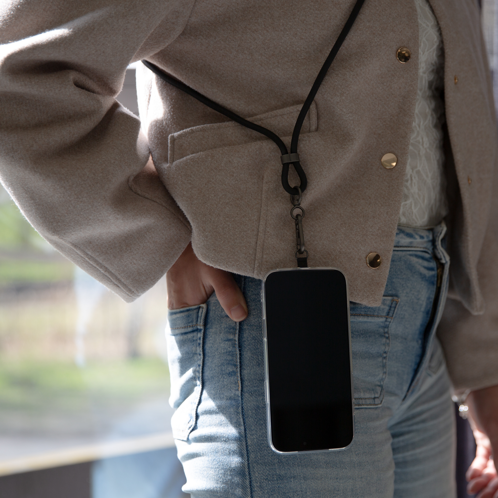 Mobilize Lanyard Nylon Cable - USB-C to USB-C - 1.85m - 60W Black - Afbeelding 8
