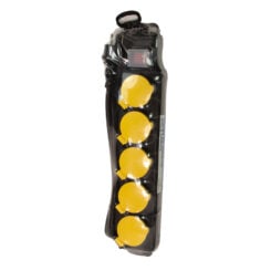 LogiLink LPS255 power uitbreiding 1,5 m 5 AC-uitgang(en) Buiten Zwart, Geel - Afbeelding 8