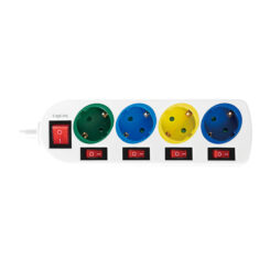 LogiLink LPS257 power uitbreiding 1,5 m 4 AC-uitgang(en) Binnen Wit - Afbeelding 3