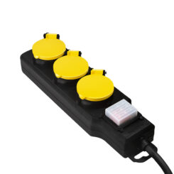 LogiLink LPS253 power uitbreiding 1,5 m 3 AC-uitgang(en) Buiten Zwart, Geel - Afbeelding 4