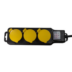 LogiLink LPS253 power uitbreiding 1,5 m 3 AC-uitgang(en) Buiten Zwart, Geel - Afbeelding 3