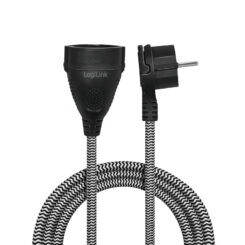 LogiLink LPS104 electriciteitssnoer Zwart, Wit 3 m Netstekker type F - Afbeelding 3