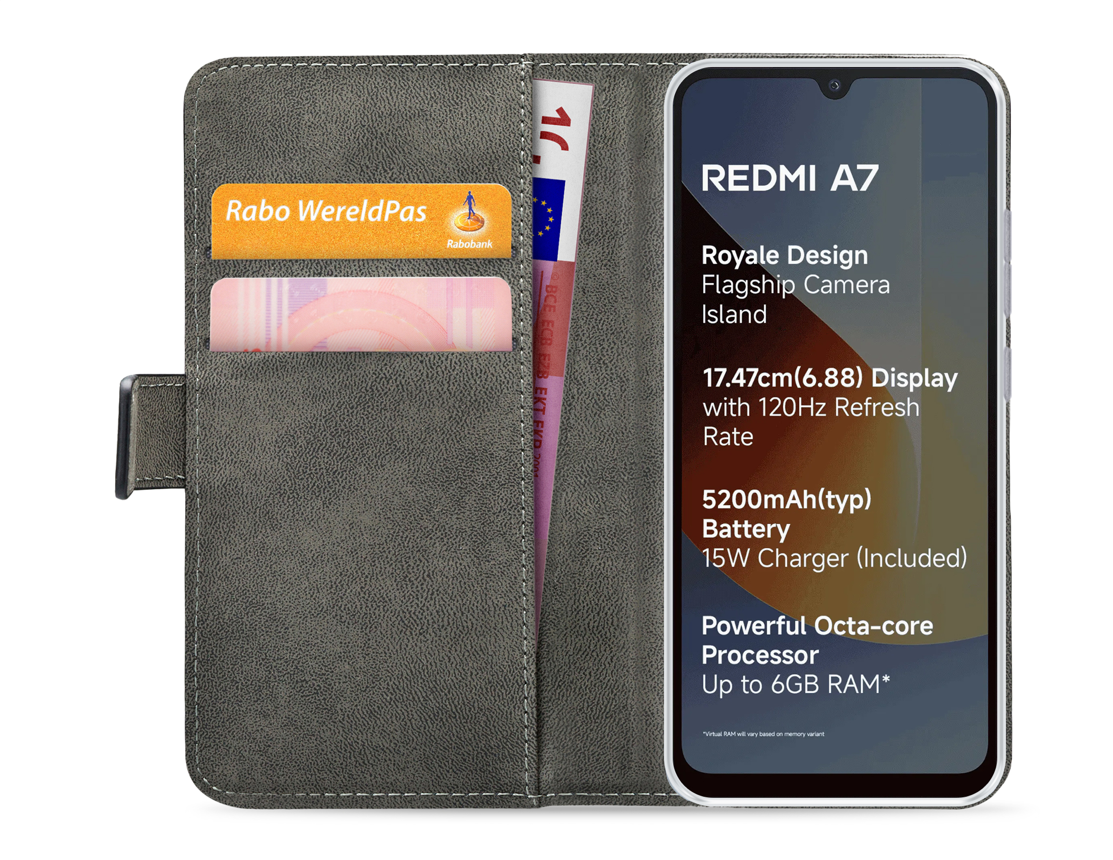 Mobilize Classic Gelly Wallet Book Case Xiaomi Redmi A7 4G Black - Afbeelding 2
