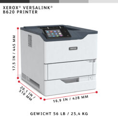 Xerox VersaLink B620 A4 61 ppm dubbelzijdige printer PS3 PCL5e/6 2 laden 650 vel - Afbeelding 13