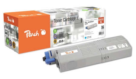 Peach PT1073 tonercartridge 1 stuk(s) Compatibel Cyaan - Afbeelding 2
