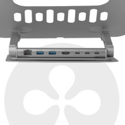 CLUB3D Verstelbare aluminium laptopstandaard met USB-C®-hub - Afbeelding 9
