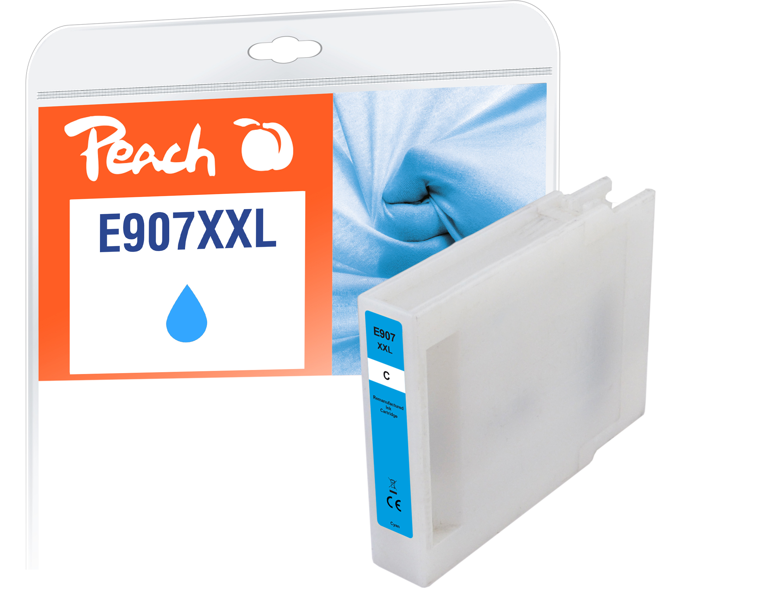 Peach PI200-813 inktcartridge 1 stuk(s) Compatibel Extra (Super) hoog rendement Cyaan - Afbeelding 2