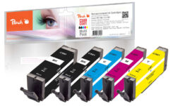 Peach PI100-356 inktcartridge 5 stuk(s) Compatibel Normaal rendement Zwart, Cyaan, Magenta, Geel - Afbeelding 2