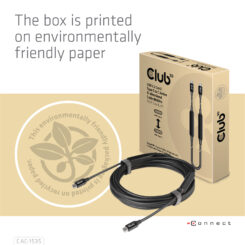 CLUB3D USB 3.2 Gen2 Type C naar C Actieve Bi-directionele Kabel 8K60Hz (alt modus) M/M 5m/16.4ft - Afbeelding 11