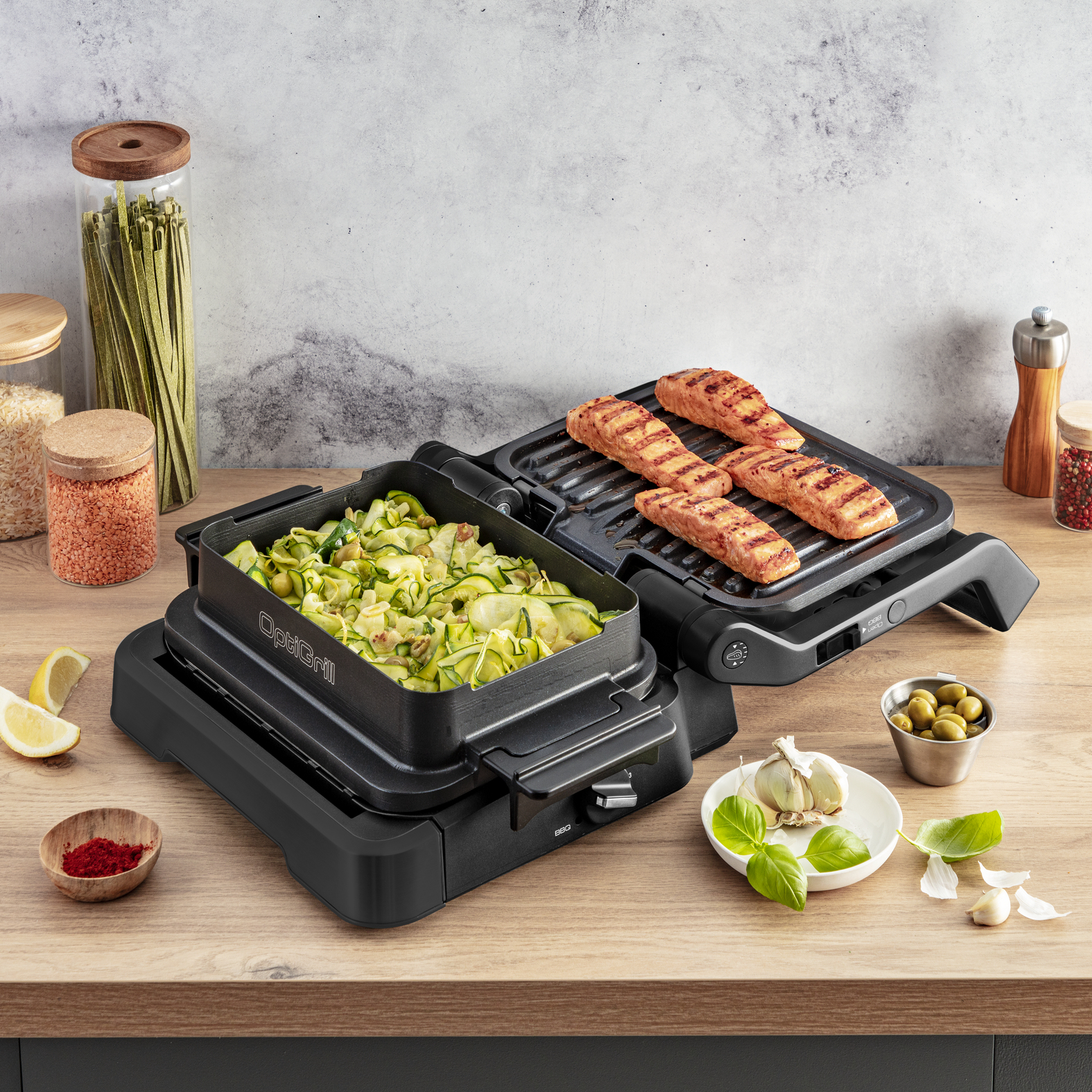 Tefal OptiGrill 4in1 OptiGrill 4-in-1 GC7748 intelligent grill voor complete maaltijden zwart - Afbeelding 18