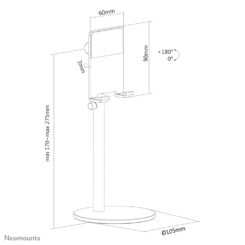 Neomounts DS10-200SL1 Telefoonstandaard tot 7" - hoogteverstelbaar - universeel - Afbeelding 13