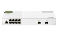 QNAP QSW-M2108-2S netwerk-switch Managed L2 2.5G Ethernet (100/1000/2500) Grijs - Afbeelding 3