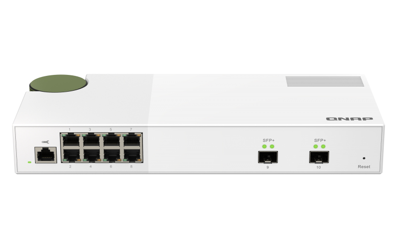 QNAP QSW-M2108-2S netwerk-switch Managed L2 2.5G Ethernet (100/1000/2500) Grijs - Afbeelding 3