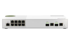 QNAP QSW-M2108-2C netwerk-switch Managed L2 2.5G Ethernet (100/1000/2500) Grijs, Wit