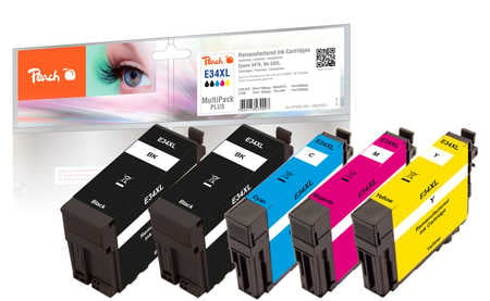 Peach PI200-559 inktcartridge 5 stuk(s) Compatibel Hoog (XL) rendement Zwart, Cyaan, Magenta, Geel - Afbeelding 2